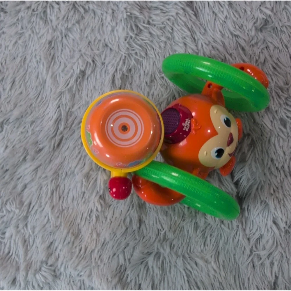 Lot Of 2 Toys Bright Stars Roll & Glow Monkey Ready, Set & Roll Baby Love